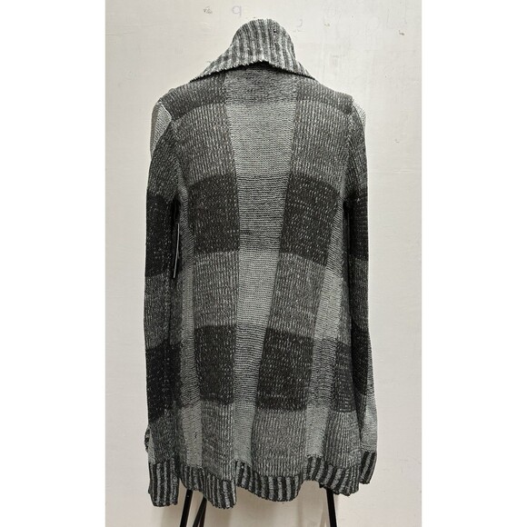 Majora Women size small grays acrylic  assymetrical cardigan open sweater - Picture 7 of 13